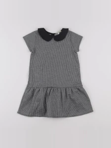 Vertbaudet - robe blanc, noir - 4 ans