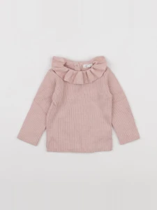 Vertbaudet - pull rose - 9 mois