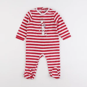 Vertbaudet - pyjama velours rouge - 6 mois