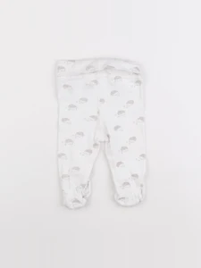 H&M - legging blanc - 2/4 mois