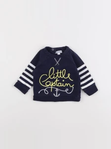 Vertbaudet - sweat bleu - 3 mois