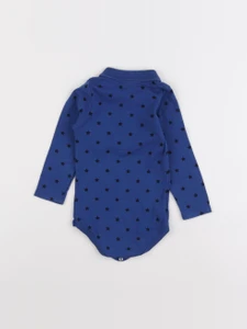 Petit Bateau - body à col bleu - 18 mois