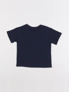 Mango - tee-shirt bleu - 9/12 mois