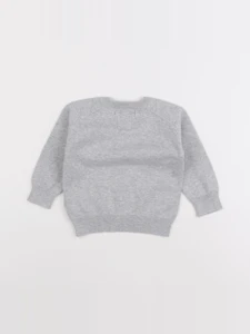 Zara - pull gris - 6/9 mois