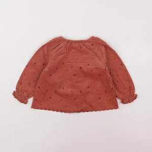 Vertbaudet - blouse velours marron - 18 mois