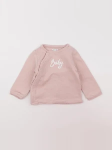 Vertbaudet - sweat rose - 18 mois
