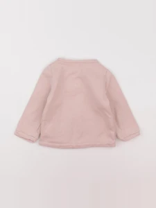 Vertbaudet - sweat rose - 18 mois