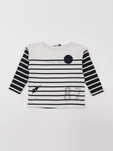 IKKS - tee-shirt blanc, bleu - 3 ans