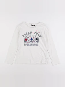 IKKS - tee-shirt blanc - 10 ans