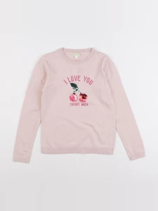 Vertbaudet - pull rose - 8 ans