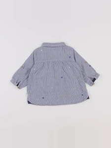 Zara - robe bleu - 3/6 mois