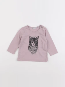 IKKS - tee-shirt violet - 6 mois