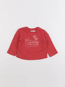 Mango - tee-shirt rouge - 6/9 mois