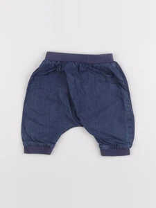 Boutchou - sarouel doublé bleu - 3 mois