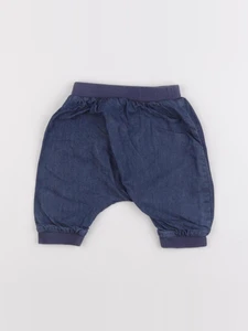 Boutchou - sarouel doublé bleu - 3 mois