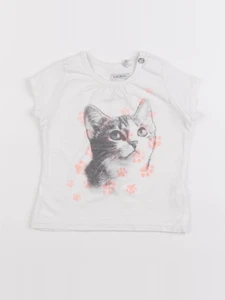 IKKS - tee-shirt blanc - 6 mois