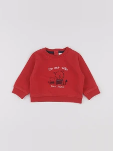 Tape à l'oeil - sweat rouge - 3 mois