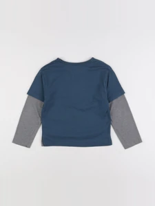 Vertbaudet - tee-shirt bleu - 6 ans