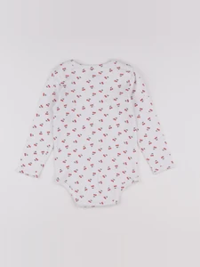 Vertbaudet - body blanc, rouge - 36 mois