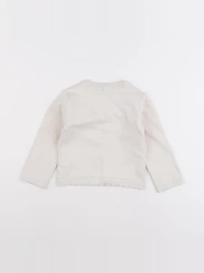 Vertbaudet - gilet blanc - 3 ans