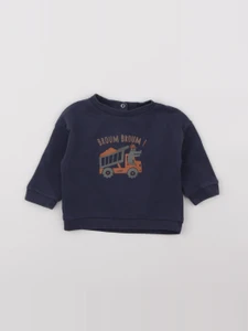 Vertbaudet - sweat bleu - 9 mois