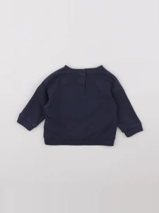 Vertbaudet - sweat bleu - 9 mois