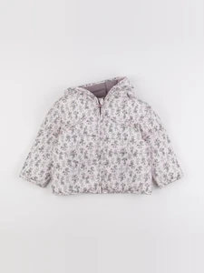Vertbaudet - doudoune réversible violet, rose - 3 ans