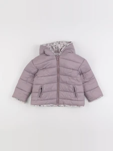 Vertbaudet - doudoune réversible violet, rose - 3 ans