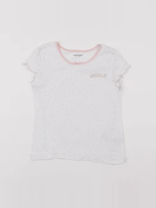 Vertbaudet - maillot de corps blanc, rose - 8 ans