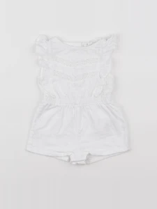 Vertbaudet - combinaison blanc - 6 mois