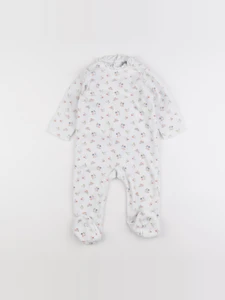 Boutchou - pyjama velours blanc - 12 mois