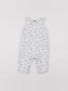 Jacadi - combinaison bleu, blanc - 6 mois