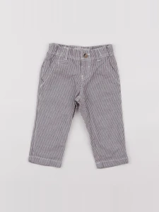 Boutchou - pantalon gris, rouge - 9 mois