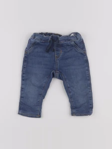 H&M - jean doublé bleu - 6/9 mois