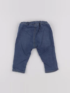 H&M - jean doublé bleu - 6/9 mois