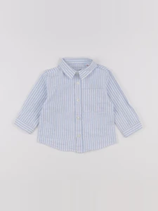 Zara - chemise bleu - 6/9 mois