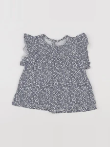 Vertbaudet - tee-shirt bleu, blanc - 24 mois