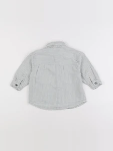 Zara - sur-chemise beige, vert - 9/12 mois