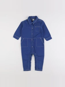 Petit Bateau - combinaison bleu - 12 mois