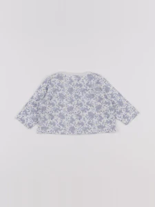 Petit Bateau - tee-shirt blanc, bleu - 3 mois
