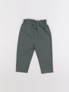 Vertbaudet - pantalon vert - 24 mois