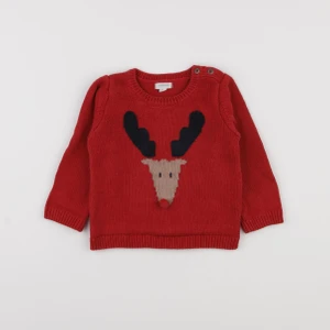 Vertbaudet - pull rouge - 24 mois