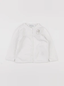 Vertbaudet - gilet blanc - 18 mois