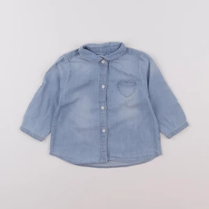 Vertbaudet - chemise bleu - 9 mois