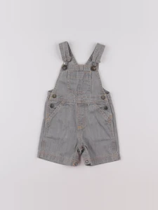 Petit Bateau - salopette gris - 6 mois