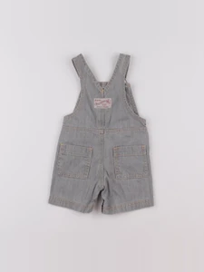 Petit Bateau - salopette gris - 6 mois