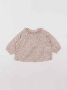 Cyrillus - blouse rose - 9 mois