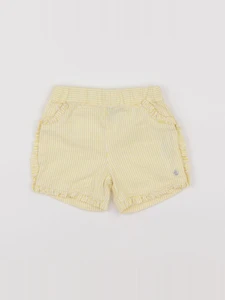 Petit Bateau - short jaune - 6 mois