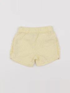 Petit Bateau - short jaune - 6 mois