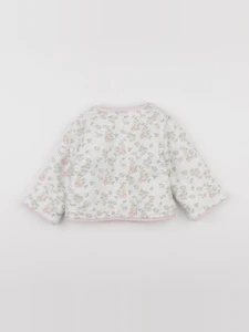 Bonton - veste doublé blanc - 18 mois